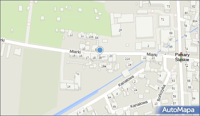 Piekary Śląskie, Miarki Karola, 19, mapa Piekary Śląskie