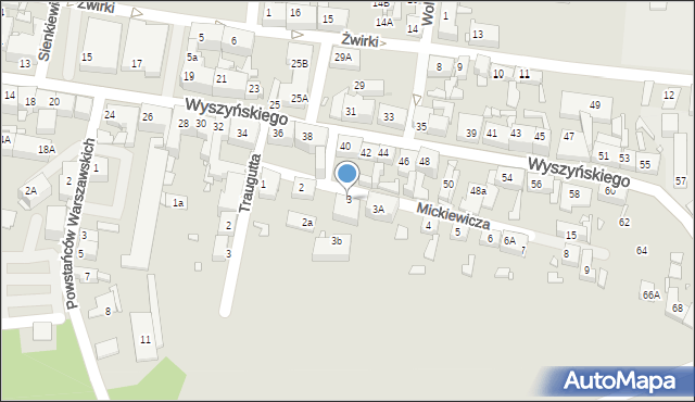 Piekary Śląskie, Mickiewicza Adama, 3, mapa Piekary Śląskie