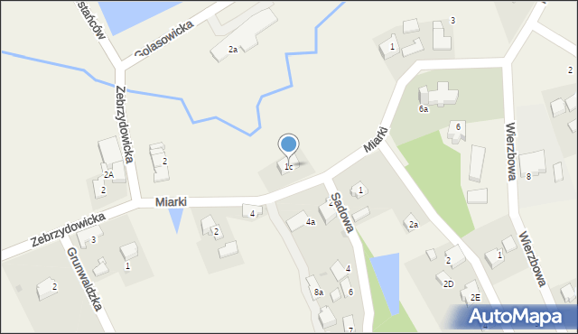 Pielgrzymowice, Miarki, 1c, mapa Pielgrzymowice