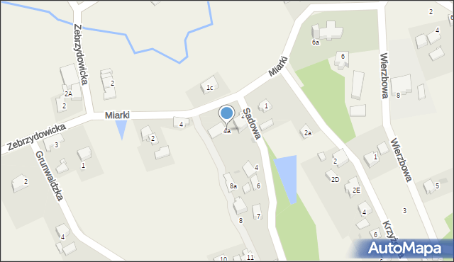 Pielgrzymowice, Miarki, 4a, mapa Pielgrzymowice