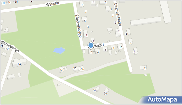 Pieńsk, Mieszka I, 2, mapa Pieńsk