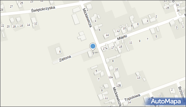 Pietrowice Wielkie, Mickiewicza Adama, 3, mapa Pietrowice Wielkie