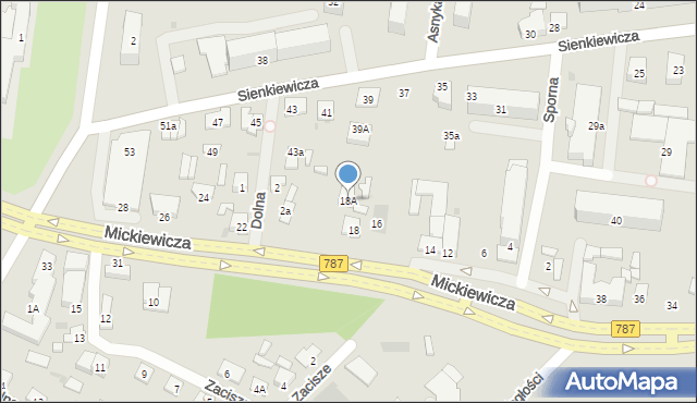 Pionki, Mickiewicza Adama, 18A, mapa Pionki