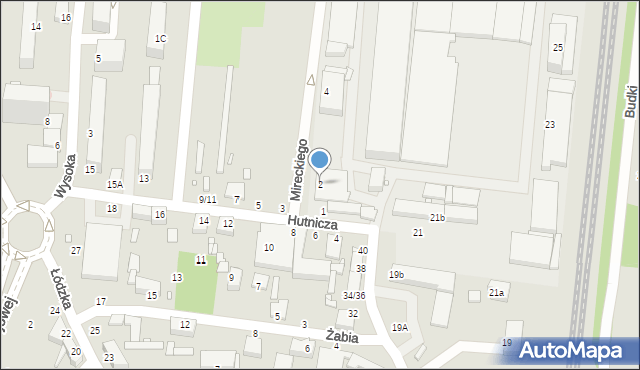 Piotrków Trybunalski, Mireckiego Józefa, 2, mapa Piotrków Trybunalski
