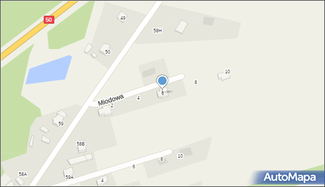 Piotrowice, Miodowa, 6, mapa Piotrowice