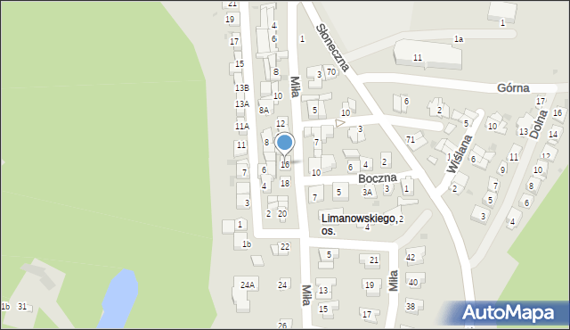 Płock, Miła, 16, mapa Płock