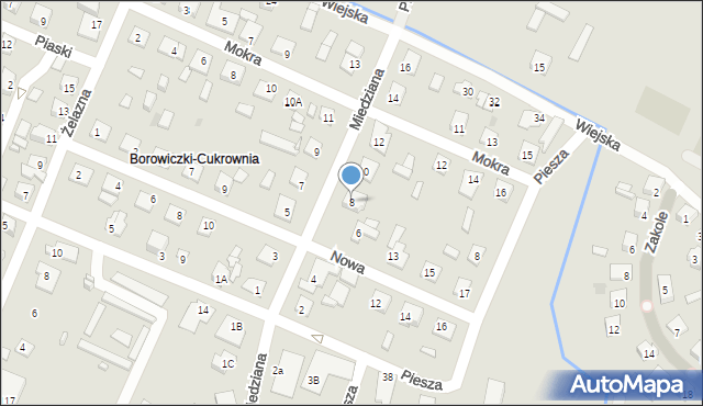 Płock, Miedziana, 8, mapa Płock