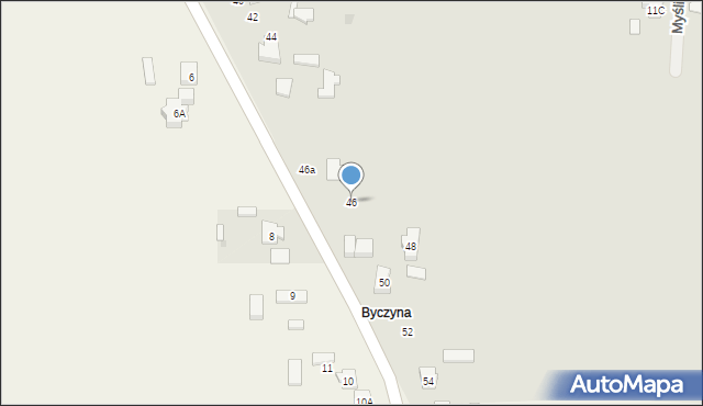 Poddębice, Mickiewicza Adama, 46, mapa Poddębice