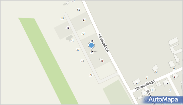 Podgajek, Mickiewicza Adama, 35, mapa Podgajek