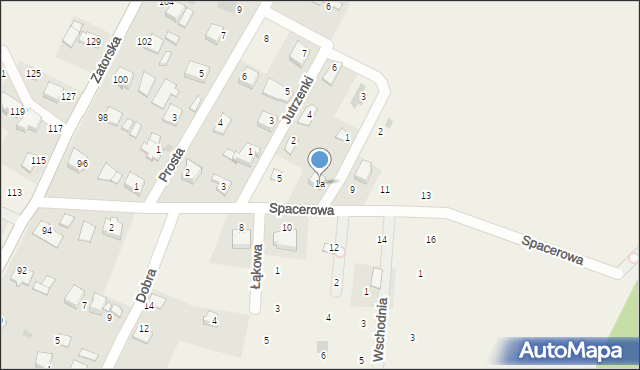 Podolsze, Miodowa, 1a, mapa Podolsze