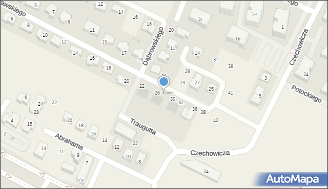 Pogórze, Mierosławskiego Ludwika, gen., 28, mapa Pogórze