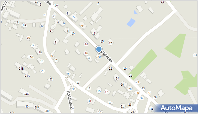 Połaniec, Mielecka, 20, mapa Połaniec