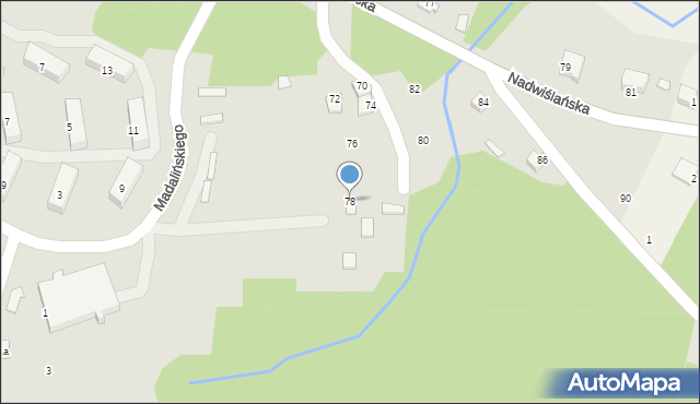 Połaniec, Mielecka, 78, mapa Połaniec