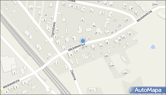 Poraj, Mickiewicza Adama, 10, mapa Poraj