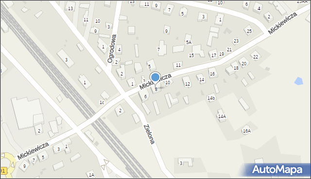 Poraj, Mickiewicza Adama, 8, mapa Poraj