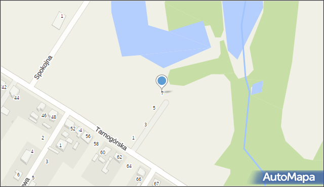 Potępa, Miętowa, 7, mapa Potępa