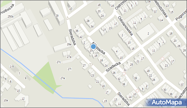 Poznań, Mikstacka, 14, mapa Poznania