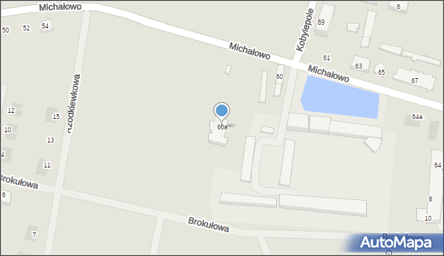 Poznań, Michałowo, 60a, mapa Poznania