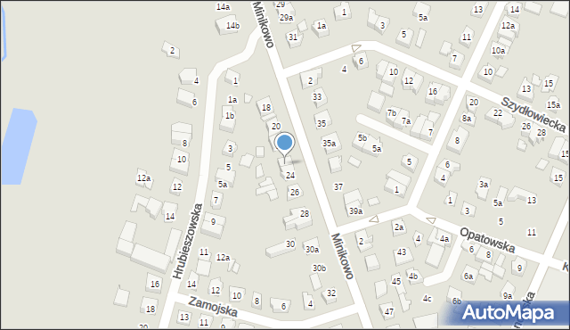 Poznań, Minikowo, 24a, mapa Poznania