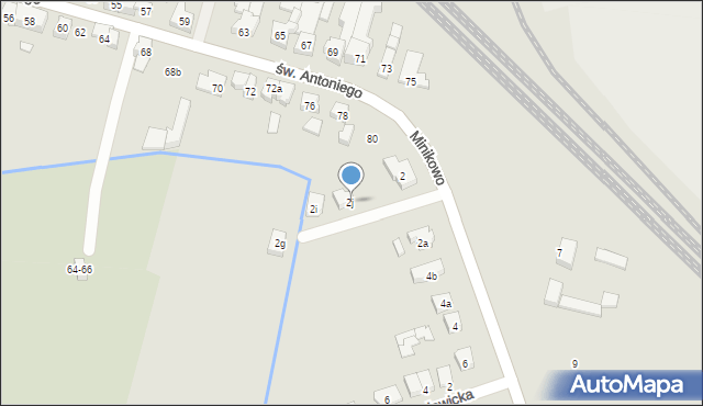 Poznań, Minikowo, 2j, mapa Poznania