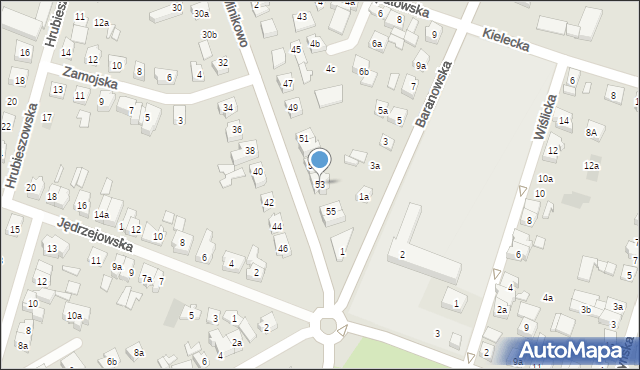 Poznań, Minikowo, 53, mapa Poznania