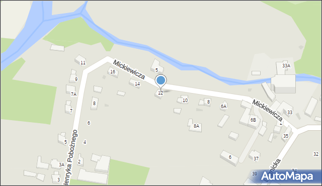 Prochowice, Mickiewicza Adama, 12, mapa Prochowice