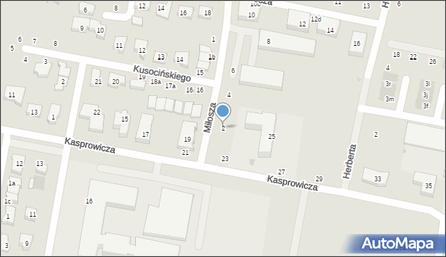 Pruszcz Gdański, Miłosza Czesława, 2, mapa Pruszcz Gdański