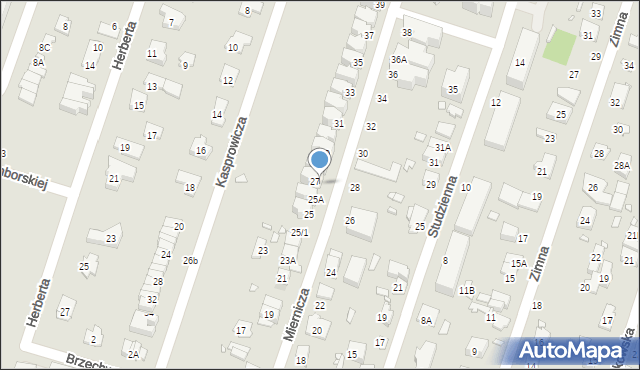 Pruszków, Miernicza, 27A/2, mapa Pruszków