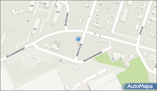 Pruszków, Miernicza, 3, mapa Pruszków