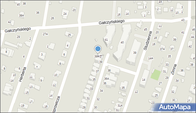 Pruszków, Miernicza, 39A/2, mapa Pruszków