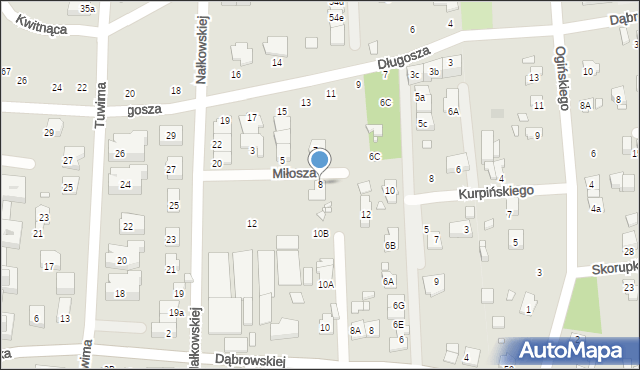 Pruszków, Miłosza Czesława, 8, mapa Pruszków