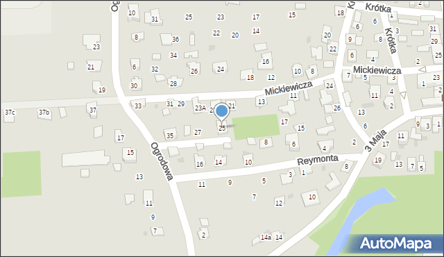 Przecław, Mickiewicza Adama, 25, mapa Przecław