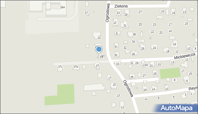 Przecław, Mickiewicza Adama, 37A, mapa Przecław