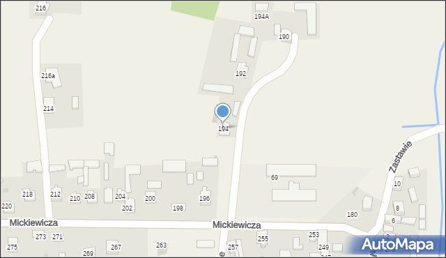 Przędzel, Mickiewicza Adama, 194, mapa Przędzel