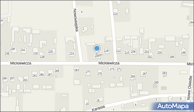 Przędzel, Mickiewicza Adama, 220, mapa Przędzel