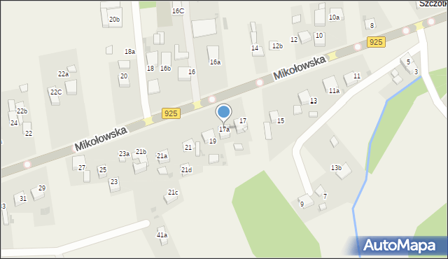 Przegędza, Mikołowska, 17a, mapa Przegędza