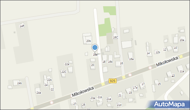 Przegędza, Mikołowska, 18a, mapa Przegędza