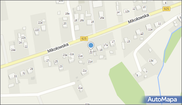 Przegędza, Mikołowska, 21, mapa Przegędza