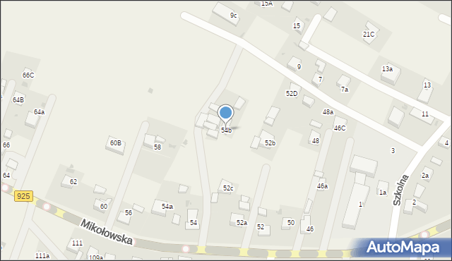 Przegędza, Mikołowska, 54b, mapa Przegędza