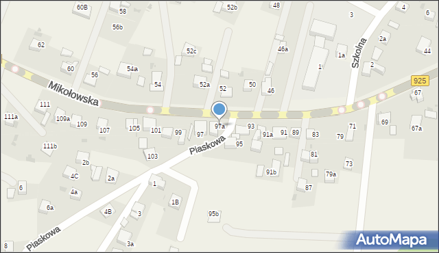 Przegędza, Mikołowska, 97a, mapa Przegędza