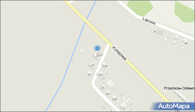 Przemków, Mickiewicza Adama, 23, mapa Przemków