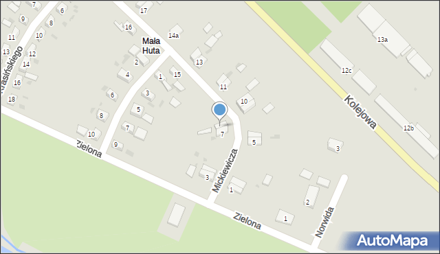 Przemków, Mickiewicza Adama, 8, mapa Przemków