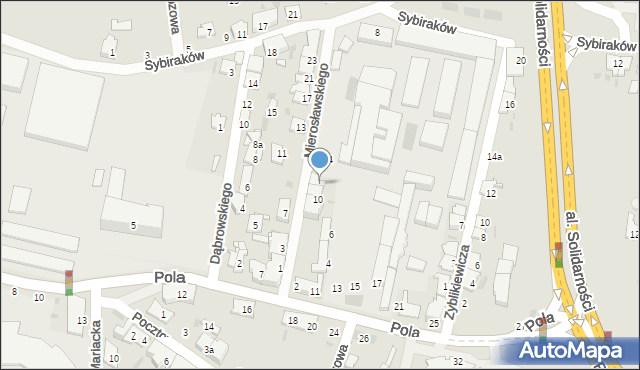 Przemyśl, Mierosławskiego Ludwika, gen., 12, mapa Przemyśla