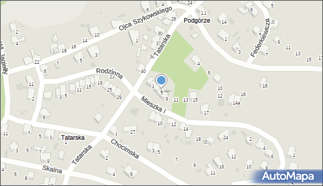 Przemyśl, Mieszka I, 5, mapa Przemyśla