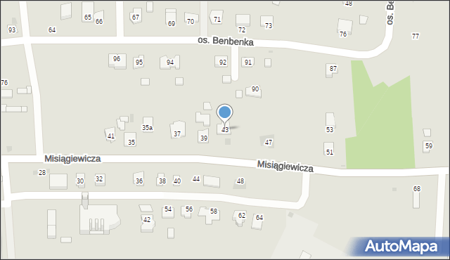 Przeworsk, Misiągiewicza, 43, mapa Przeworsk