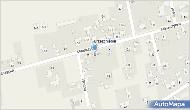 Przezchlebie, Mikulczycka, 53, mapa Przezchlebie