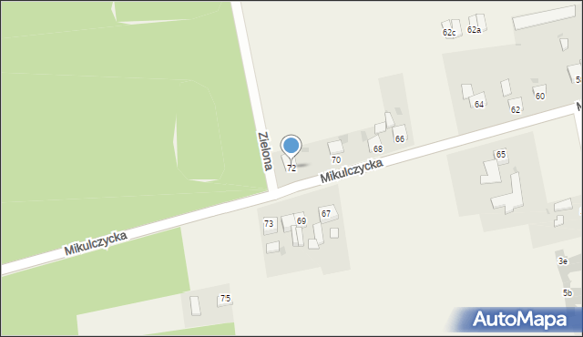 Przezchlebie, Mikulczycka, 72, mapa Przezchlebie