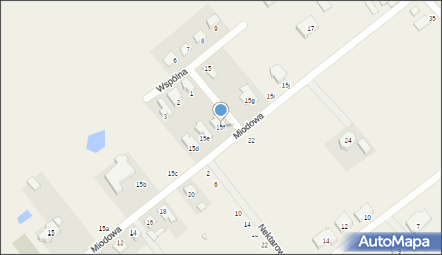 Przyborki, Miodowa, 15f, mapa Przyborki