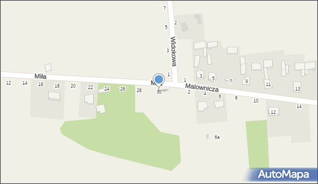 Przymiłowice, Miła, 30, mapa Przymiłowice