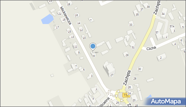 Przytyk, Mickiewicza Adama, 8, mapa Przytyk